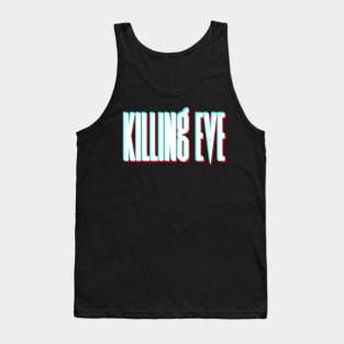 Killing Eve Retro Blur Logo - White Tank Top